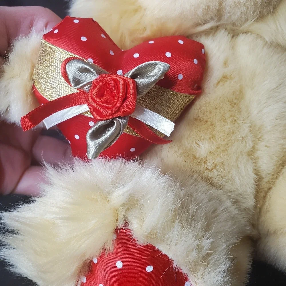 WalMart Valentine's Day Plush Stuffed Animal Beige 8